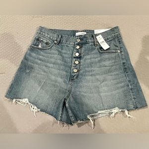 Loft - Jean shorts- button fly.  NWT